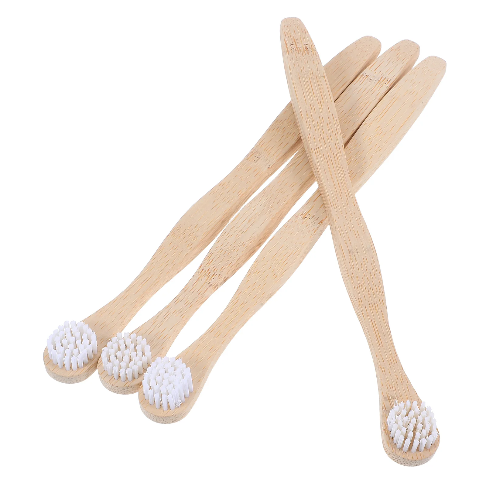 

4Pcs Bamboo Tongue Cleaner Tongue Brush for Effective Oral Care Smooth 360 Cleaning Comfortable Grip Reduces Bad Breath