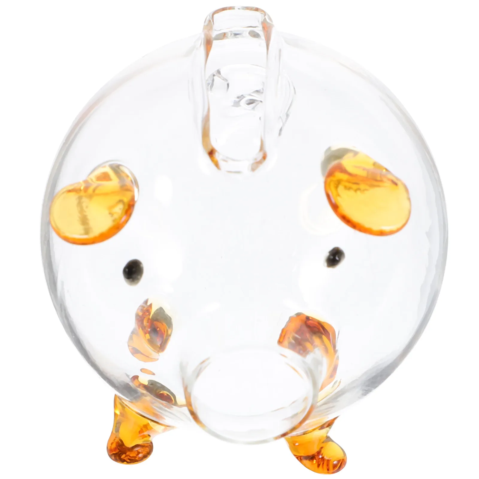 Transparent Glass Piggy Bank for Creative Clear Coin Storage Box Desktop Decoration Bedroom Living Room Savings Jar