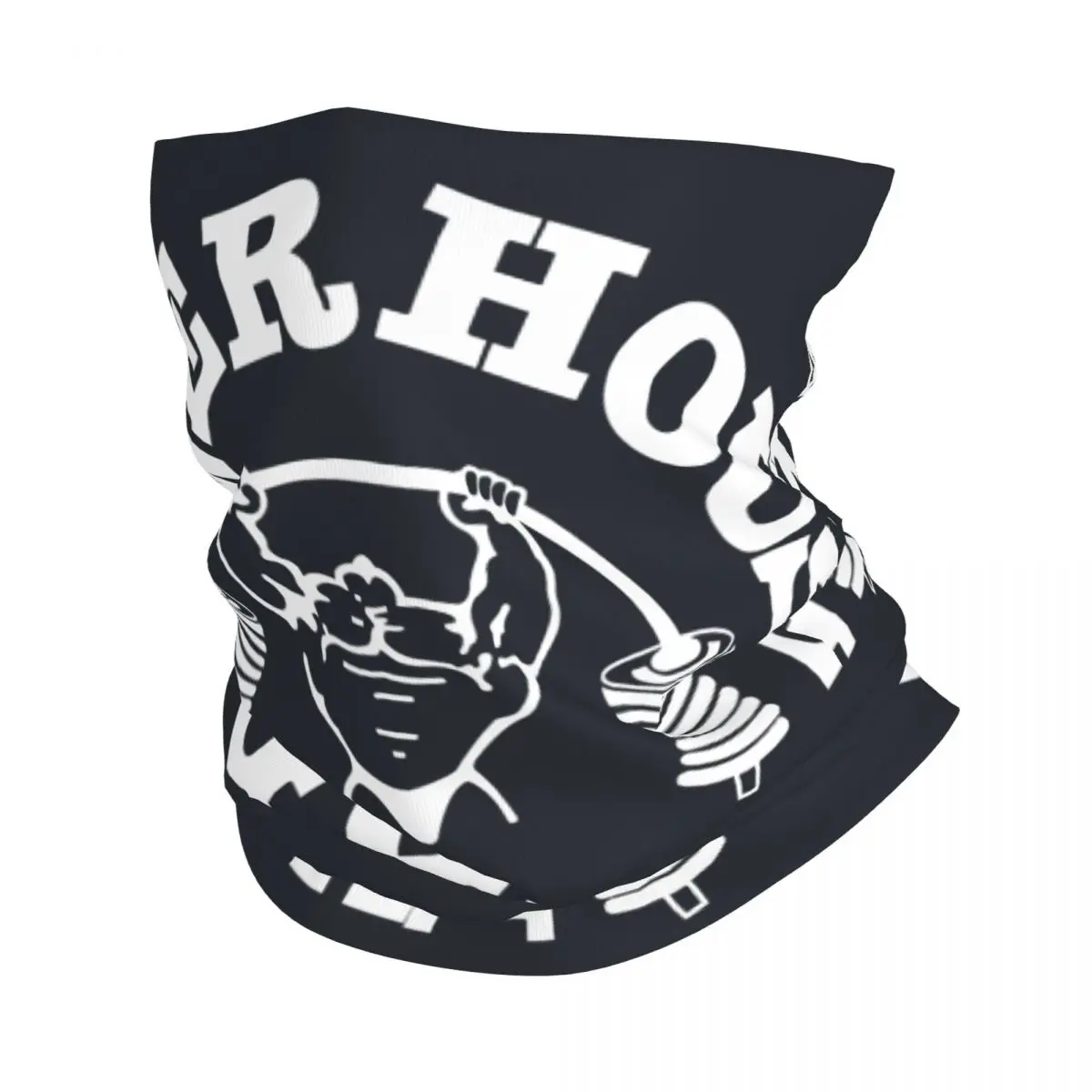 Powerhouse Gym Neck Gaiter Printed Unisex Face Mask Scarf Warm Headband Hiking Windproof