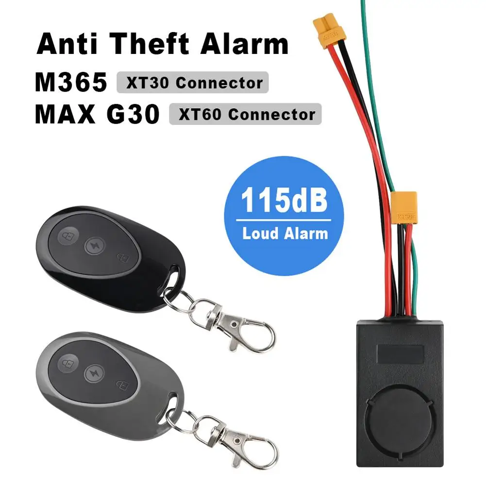 Electric Bike Anti Theft System One Touch Start Electric Bike Alarm Anti Theft Device Compatible For  M365/ Nunbo MAX G30