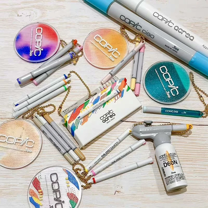 

Оригинальные миниатюрные маркеры Copic So Ta, расписанные вручную, брелок-подвеска для сумки, серия 3, игрушка-капсула Gashapon, для художников