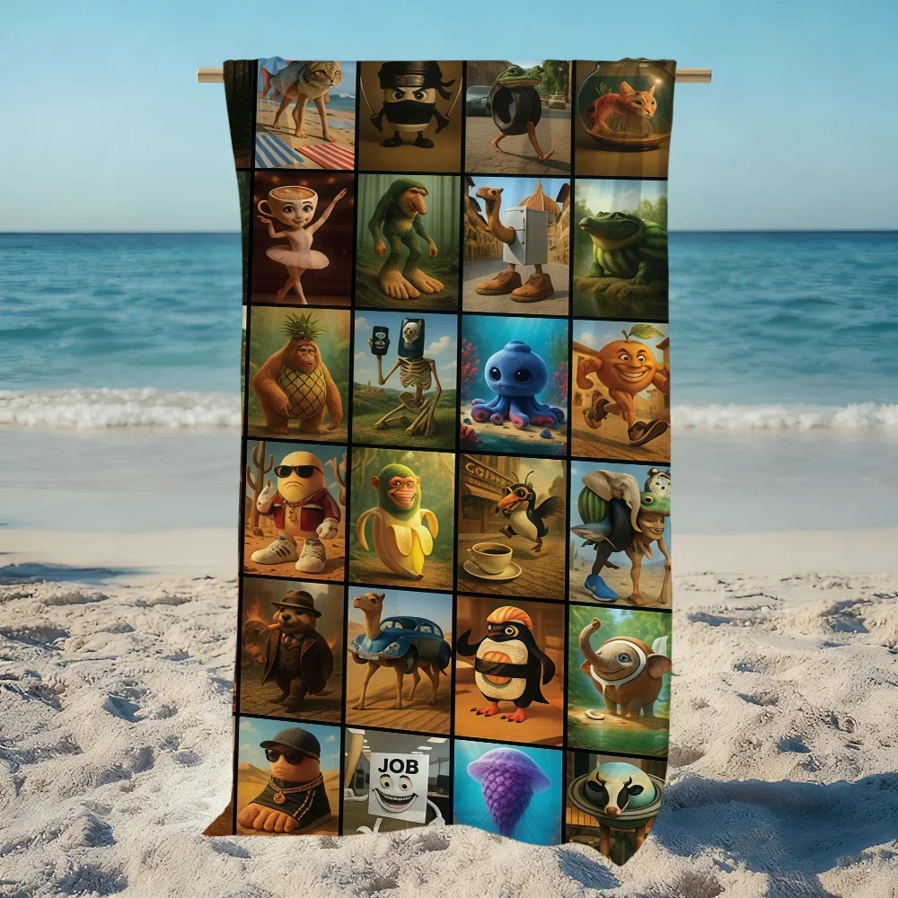 Meme Italian Bath Towel Quick Dry Soft Lightweight Beach Pool Towels Super Absorbent For Travel Gym Shower Camping Sports