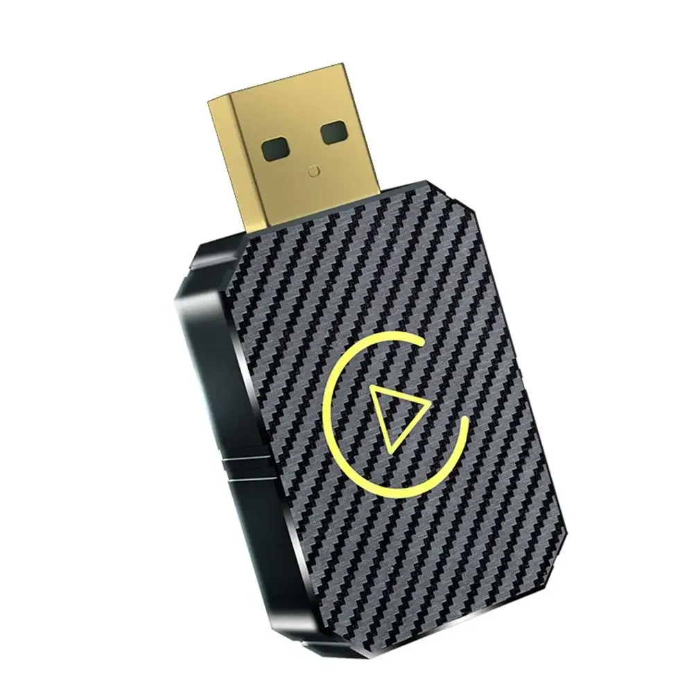 

2-in-1 Adapter Wireless Adapter Broad Compatibility Compact Design Fast Connection For Carplay For USB-A And USB-C