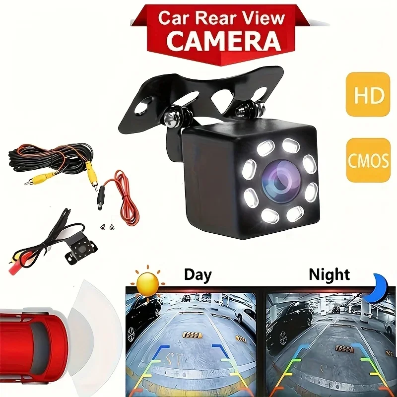 Bileeko HD Rear View Backup Camera - Universal Night Vision for Cars/Trucks/SUVs/Travel Trailers