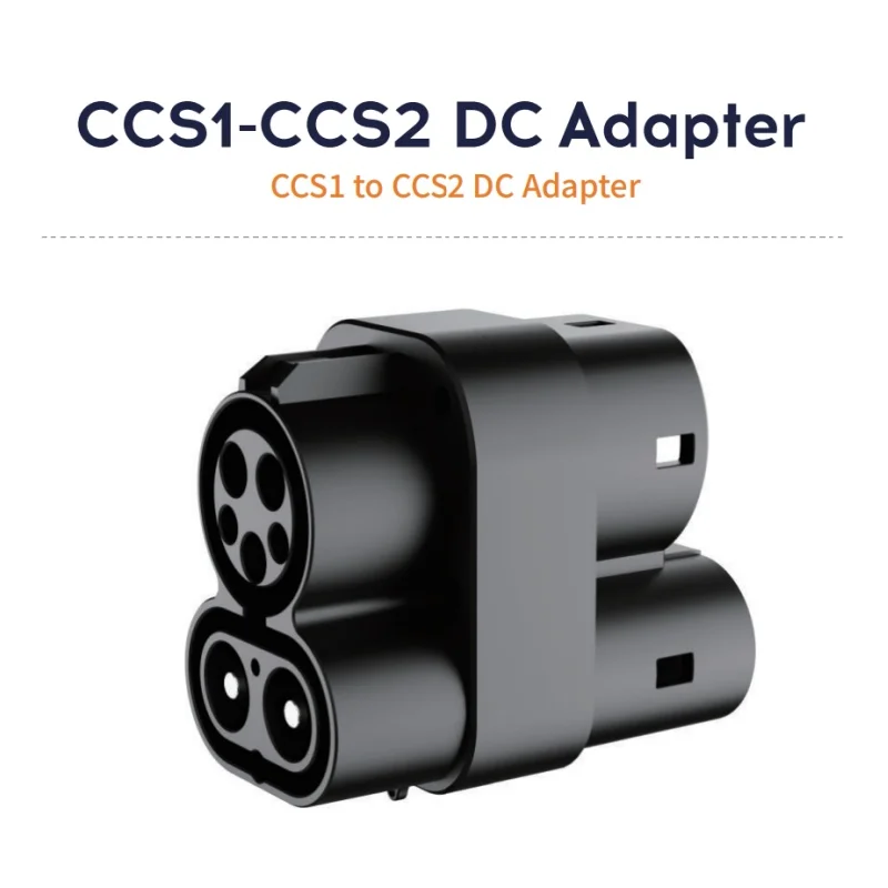 CCS1 to CCS2 EV Charger Adapter 32A Fast Charging Universal Electric Vehicle Plug with Overload Protection Waterproof