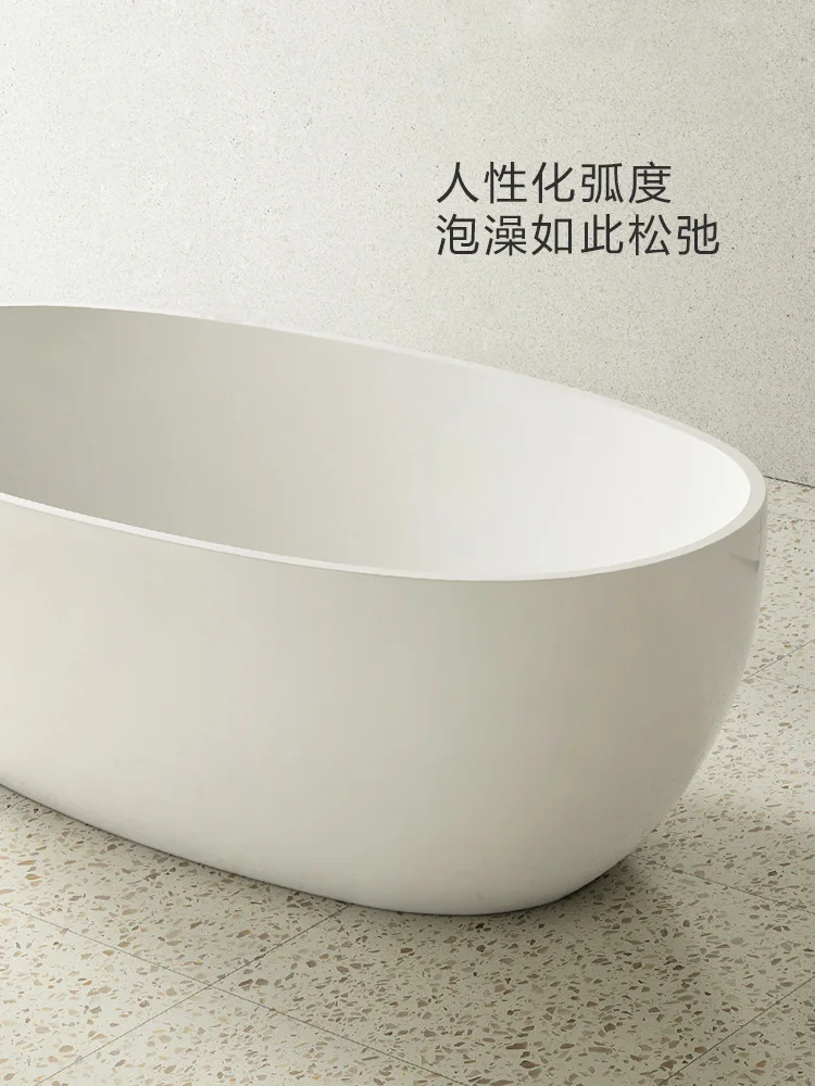 Home acrylic small independent Japanese oval bath network red hotel home bath tub