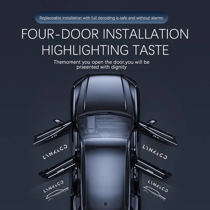 Led Car Door Logo Light HD Laser Welcome Courtesy Lamps For LYNK & CO 900 01 02 03 05 06 09 Car Accessories
