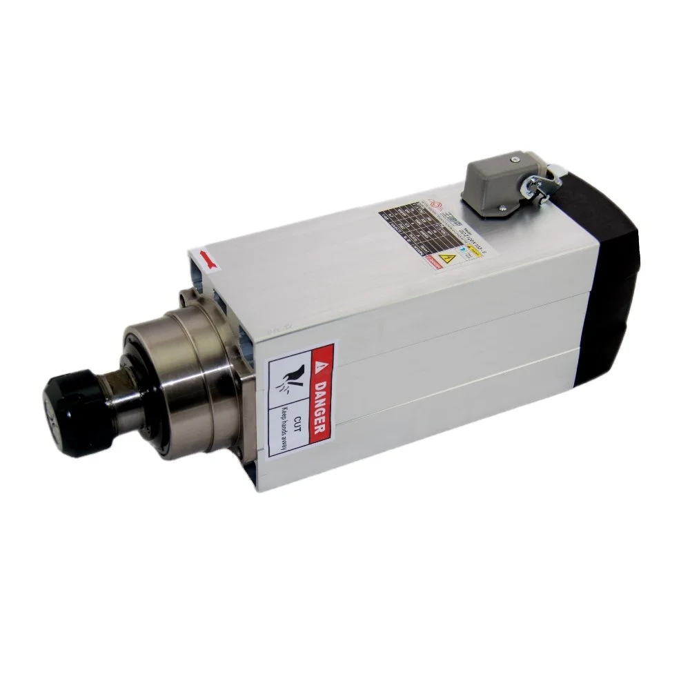 CNC Spindle Motor 7.5kw square air Cooled Electric AC Spindle Motor ER32