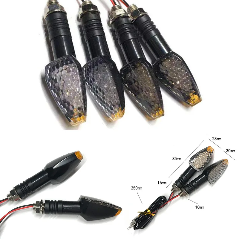 For Yamaha Motorcycle Front LED Directional Lighting Assembly Modified Turn Signal with 12V Voltage
