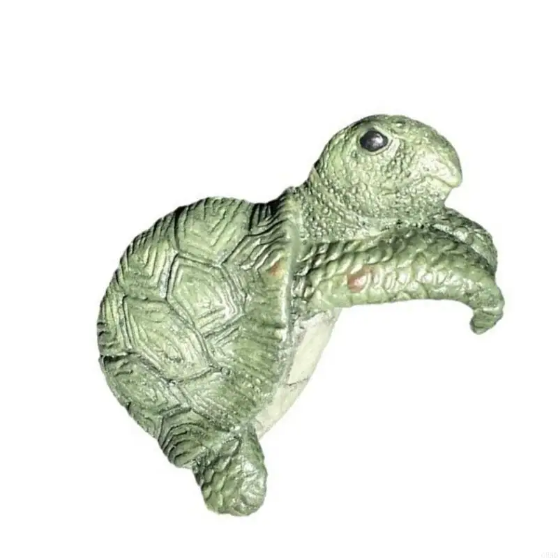 

Flower Pots Huggers Turtles Figurines Garden Decor Turtles Statues Home Decorations for Balcony Bookshelf Office Desk C5AD