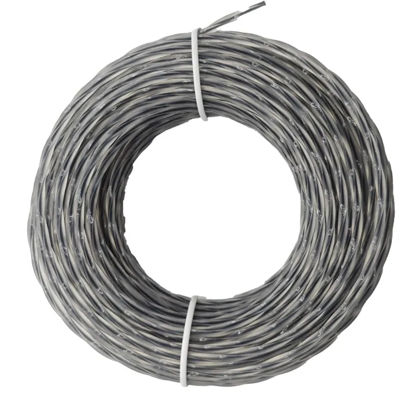 A74U Trimmer Line 15m 3mm Square Twisted Grass Cutting String - , Low Vibration, Ideal for Lawn Care