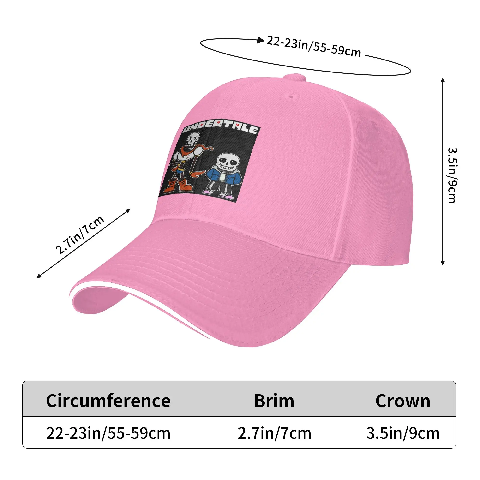 Undertale Gamer Gaming Cap Casual Baseball Caps Adjustable Hat Hip Hop Summer Unisex Baseball Hats Customizable