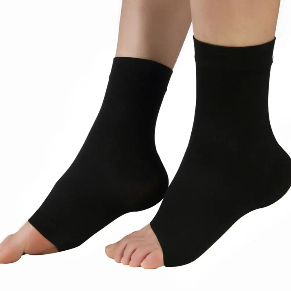 

2Pairs Foot Care Tool Cold Protection Socks Elastic Breathable Ankle Brace Compression Socks for Plantar Fasciitis Foot Pain