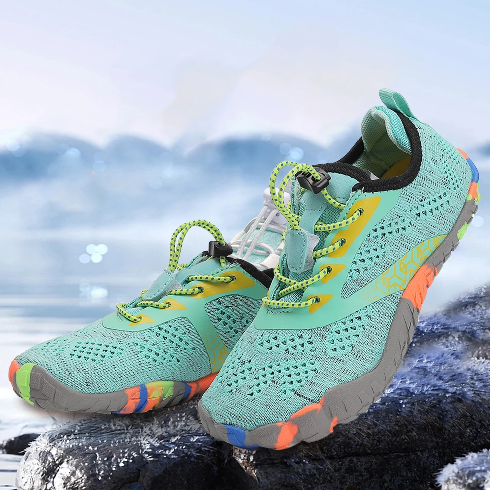 Kids Water Shoes Trail Running Shoes Comfortable Non-Slip Hiking Shoes Breathable Lightweight Aqua Shoes for Outdoor Beach