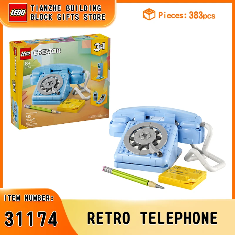 

Lego Creative Versatile Three-In-One 31174 Retro Phone Building Block Toys for Boys and Girls Children's Day Gift