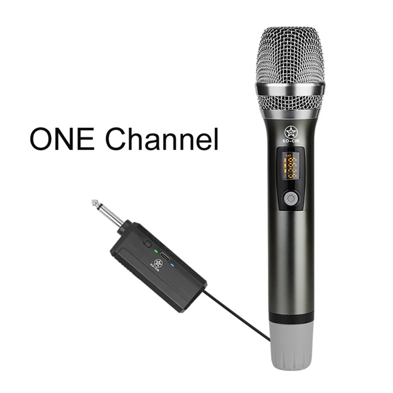Универсальный беспроводной микрофон 1 Drag 2, ручной U-сегментный FM-микрофон для уличного караоке, сценического шоу