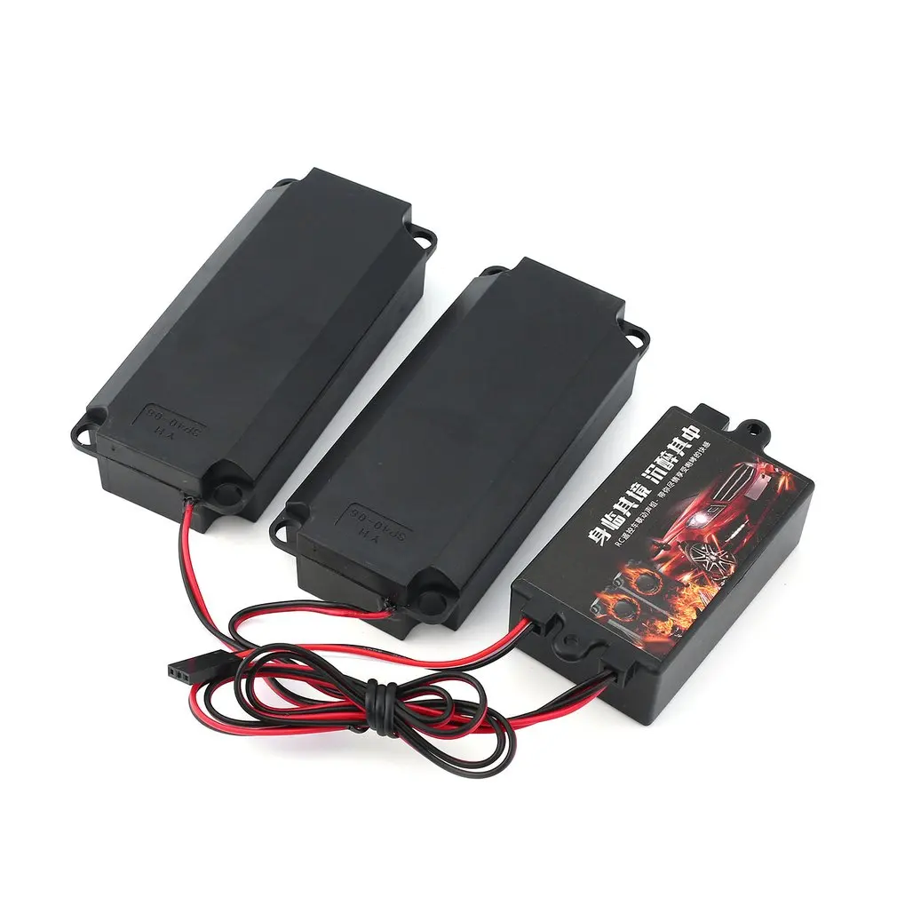 YSIDO RC Engine Sound Double Horn Unit Kit Engine Sound Effect Simulator System per RC Car Model Accessory 94123 scala 1/10