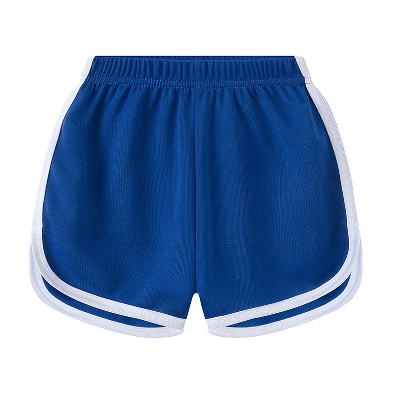 Shorts esportivos casuais de verão para crianças, em cores sólidas, para meninos e meninas, confortáveis e versáteis, ideais para corrida.