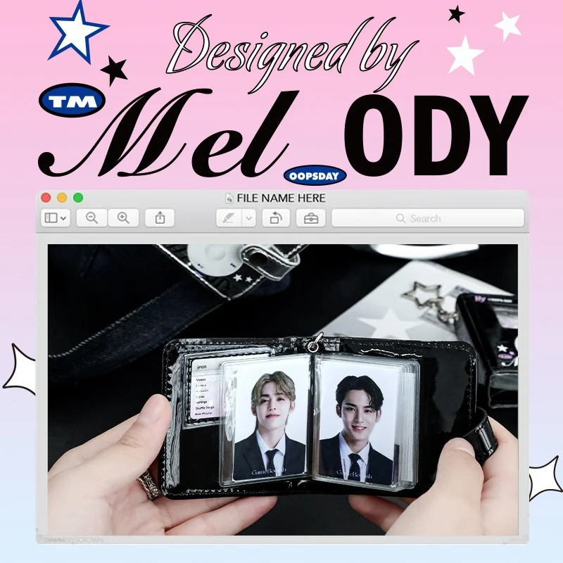 Mini 2inch Card Collect Book Small Cute Idol Card Kpop Photocards Storage Book Kawaii Double-sided Card Holder Backpack Keychain