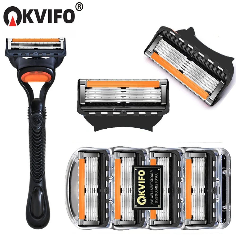 KVIFO 5-layer Razor Blades Shaving Razor Blades For Men Smooth Shaving to Shave Beard 5 Blades Shaving Refills For Face Care