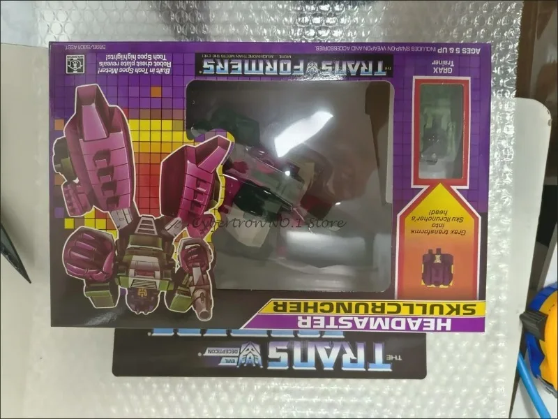 

Игрушки-трансформеры, деформирующиеся роботы, серия G1, Headmaster Skullcruncher, версия KO, коллекционные фигурки персонажей из фильма