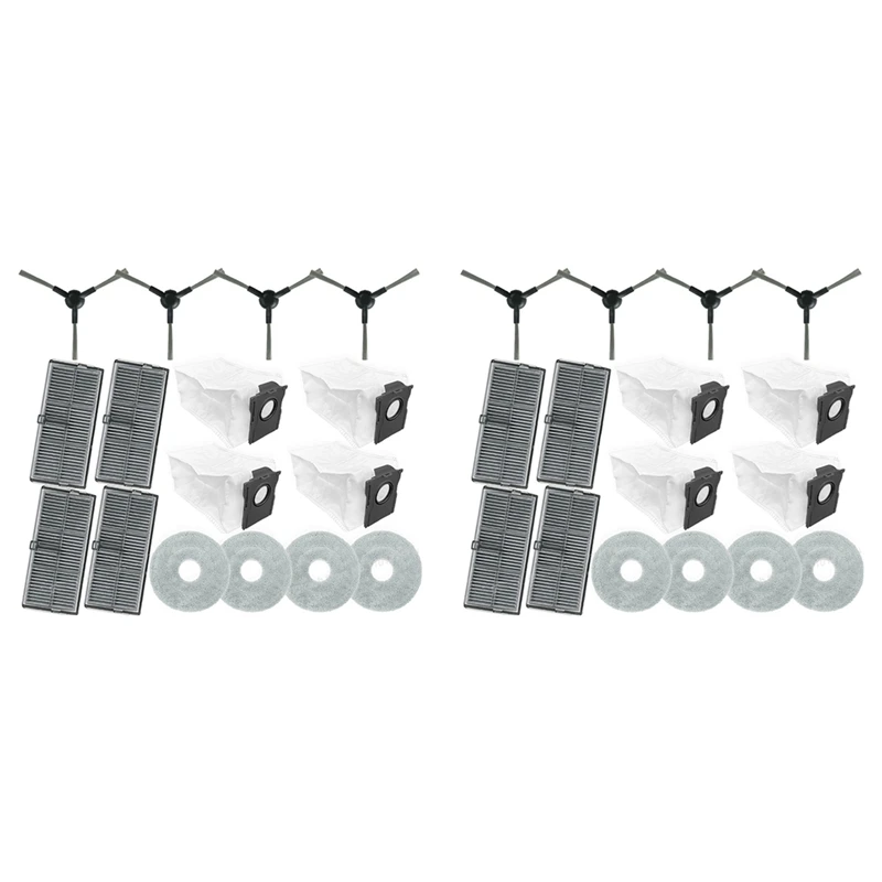 A98G-32PCS para Dreame L10s Pro Ultra Heat/X30 Ultra/X30 Pro/ S10 Pro Ultra aspiradora reemplazar artes Cepillo Lateral filtro fregona bolsa de polvo