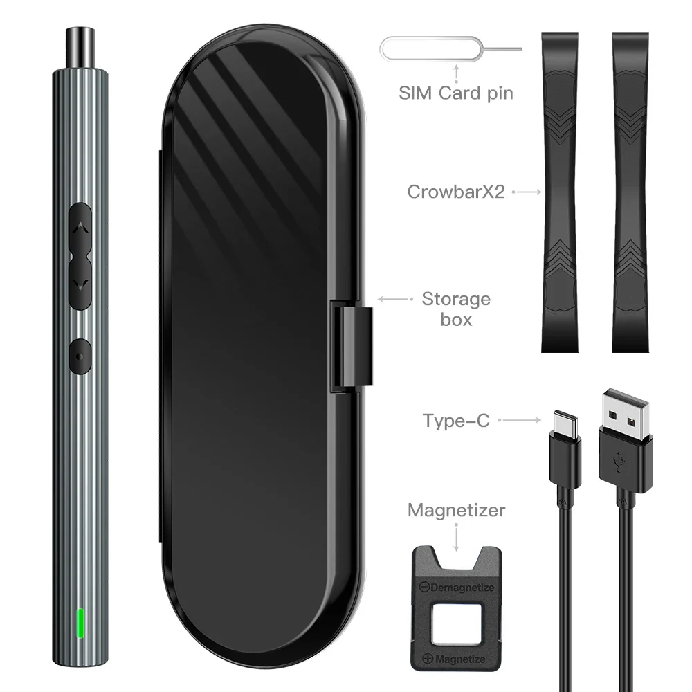 Youfutools 36 in1 New Mini Precise Electric Power Screwdriver Set with 30 Screwdriver Bits Phillips PH00 Torx for Mobile Phones