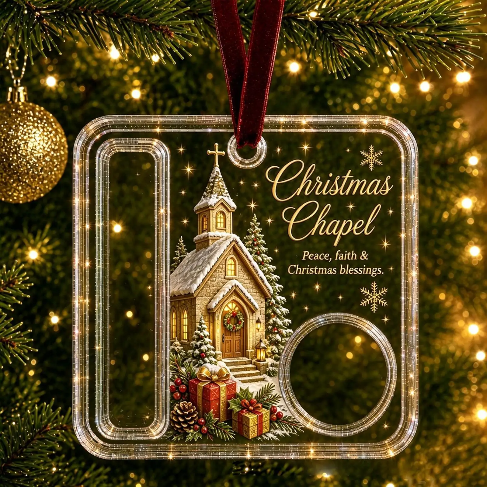 Christmas Money Holders For Cash Acrylic Tree Pendant With Candy Slot Christmas Money Cards For Kids Boys Girls Sons Daughters