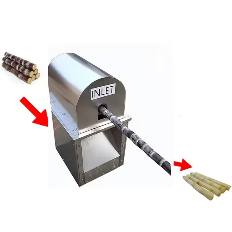 2026Newhigh speed commercial sugarcane peeling and cutting machine