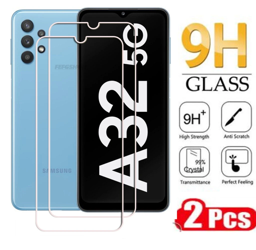 

2PCS 9H HD Tempered Glass For Samsung Galaxy A32 5G GalaxyM32 GalaxyA32 SM-A326B/DS Screen Protective Protector Cover Film