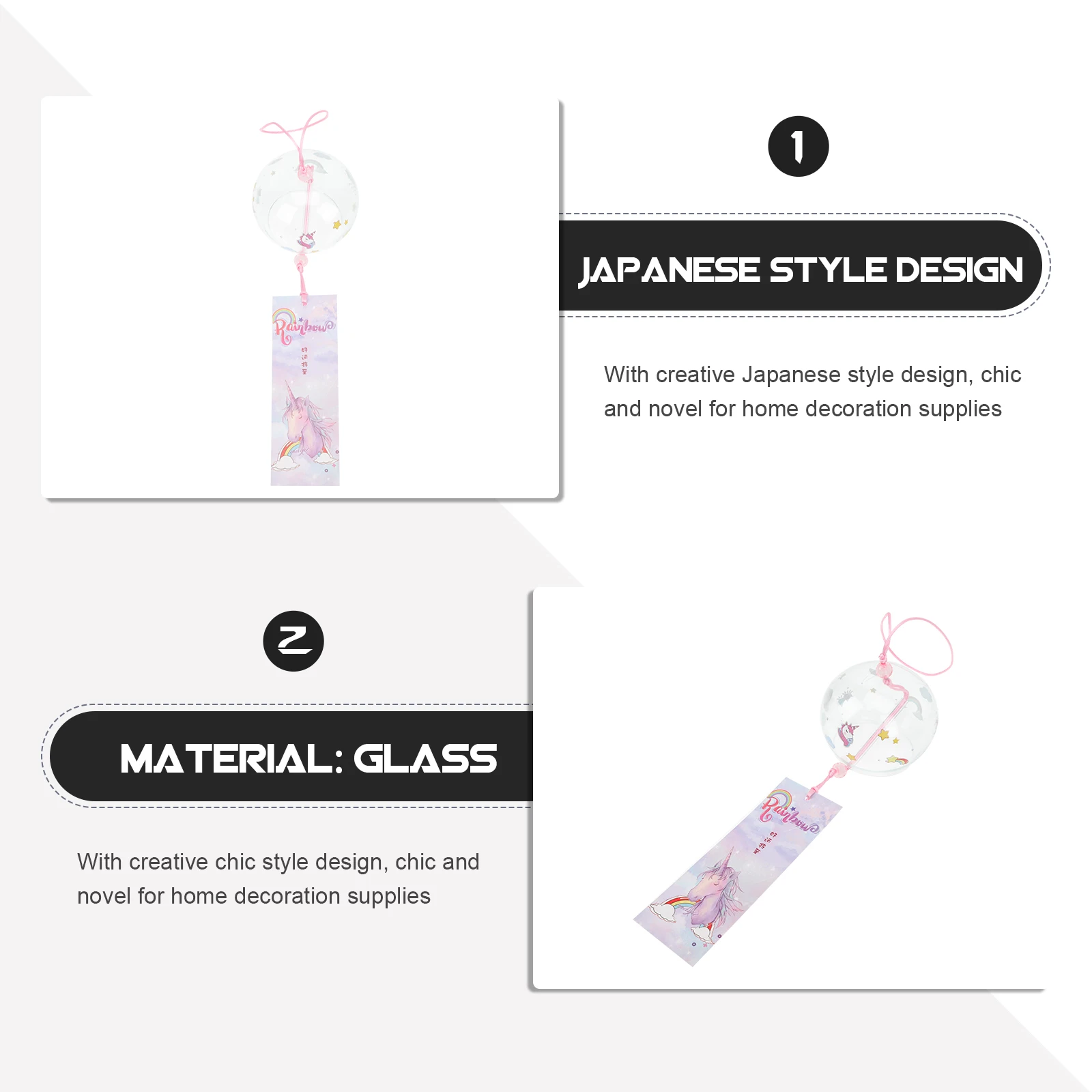 

Premium Material Japanese Style Wind Chime Delicate Hanging Bell for Balcony Window Yard Wind Bell Balcony Pendant