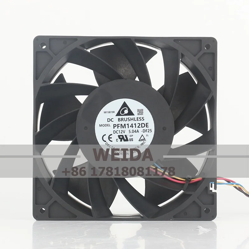 Delta PFM1412DE/PFM1412DE-SP02 14038 14CM DC12V 5.04A dual ball compression high-volume violent cooling fan  140*140*38MM