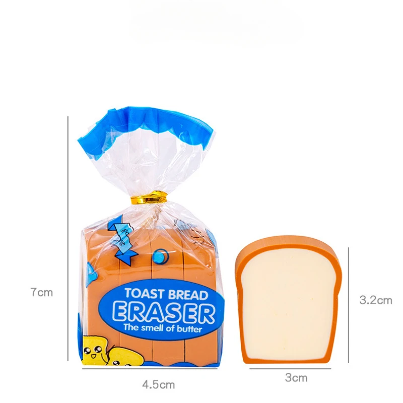 Toast Bread Eraser Creative Cute Students Creative Stationery June 1 Final Christmas Gift Gifts Rewards