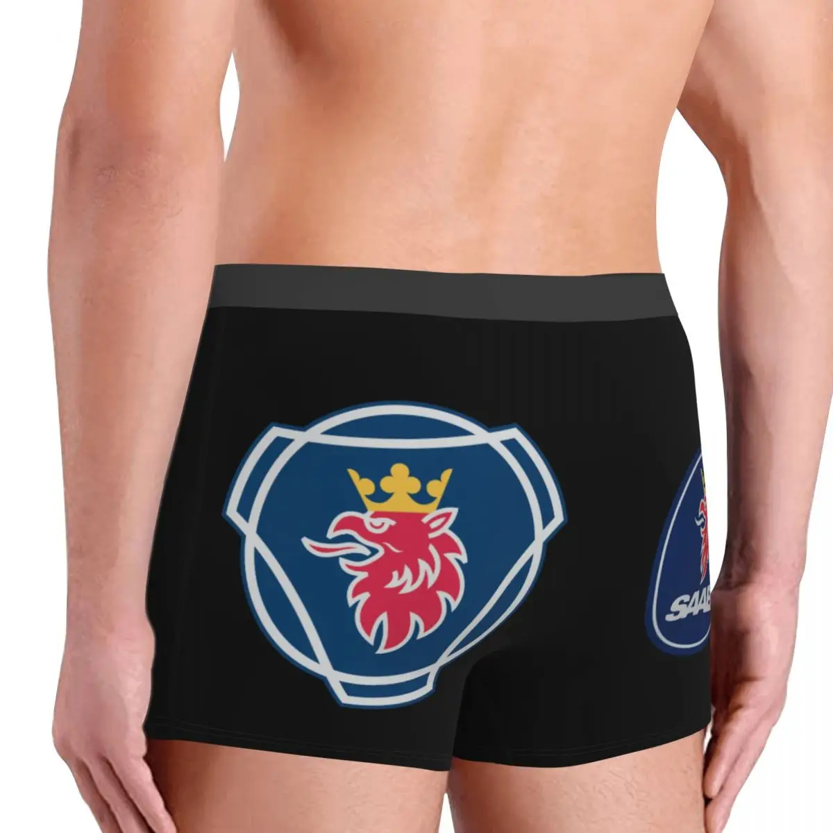 Personalizzato svedese Saabs Scanias camion Boxer per uomo stampa 3D biancheria intima mutandine slip mutande traspiranti