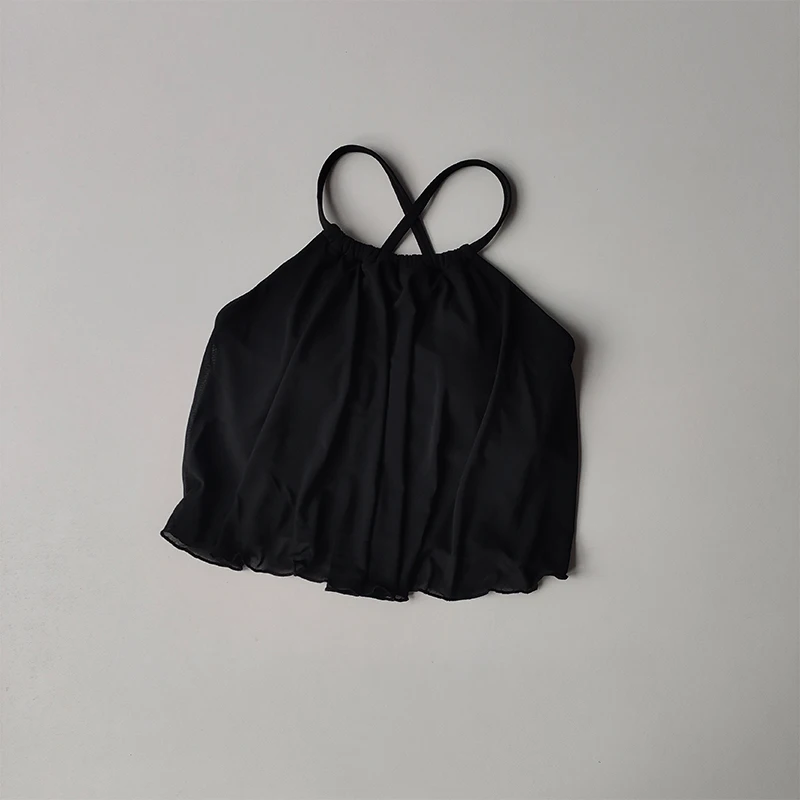 Netz-Imitat-Zweiteiler-BHs Sport-Lingerie-Shirts Damen Feste Yoga-Kleidung Träger-Pilates-Trainings-Fitness-Weste für draußen – Detail 7