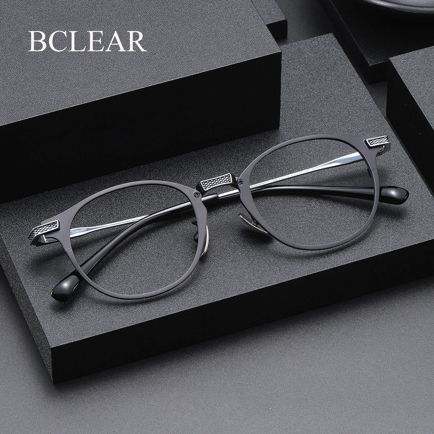 

BCLEAR Brand Design Titanium Retro Round Eyeglasses Frame Unisex Vintage Myopia Optical Male Female Eyewear 2026 New Popular