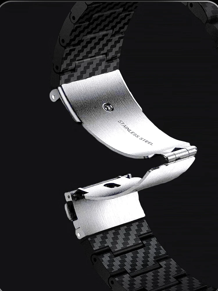 Carbon Fiber Strap For Xiaomi Mi Watch S4/S3/S2/S1/Watch 2 pro Replacement 22mm Correa Wristband Bracelet Xiaomi Mi Color 2 Band view 2