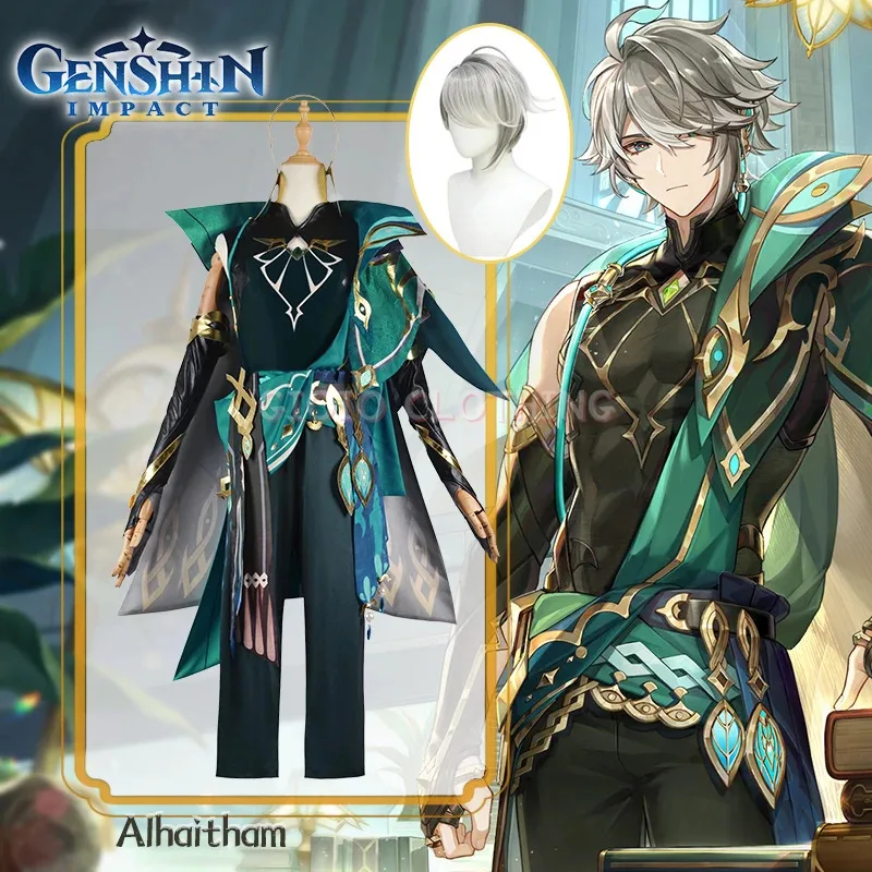 

Genshin Impact Alhaitham Cosplay Costume Uniform Anime Chinese Style Halloween Costumes For Women Game