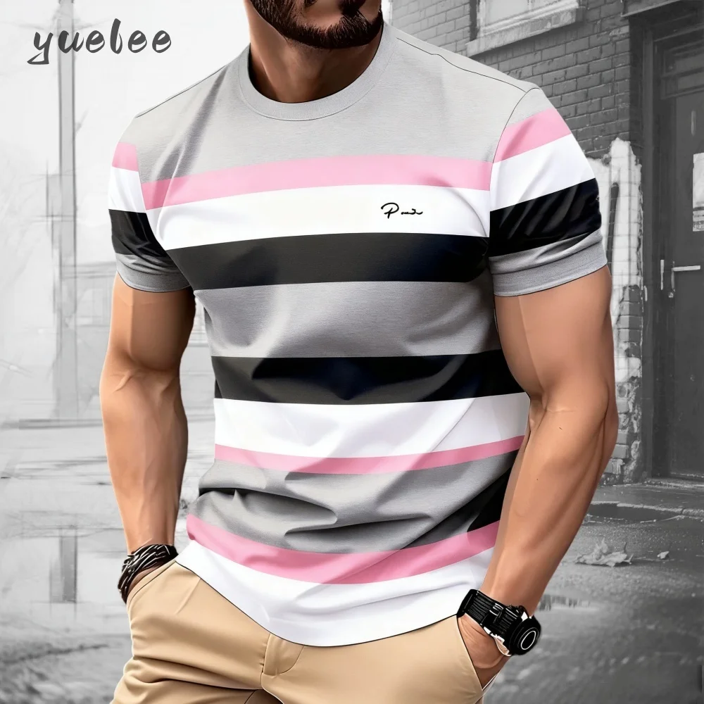 Thumbnail 3 - #8 Trending Mens Classic Striped T-Shirts Right Now