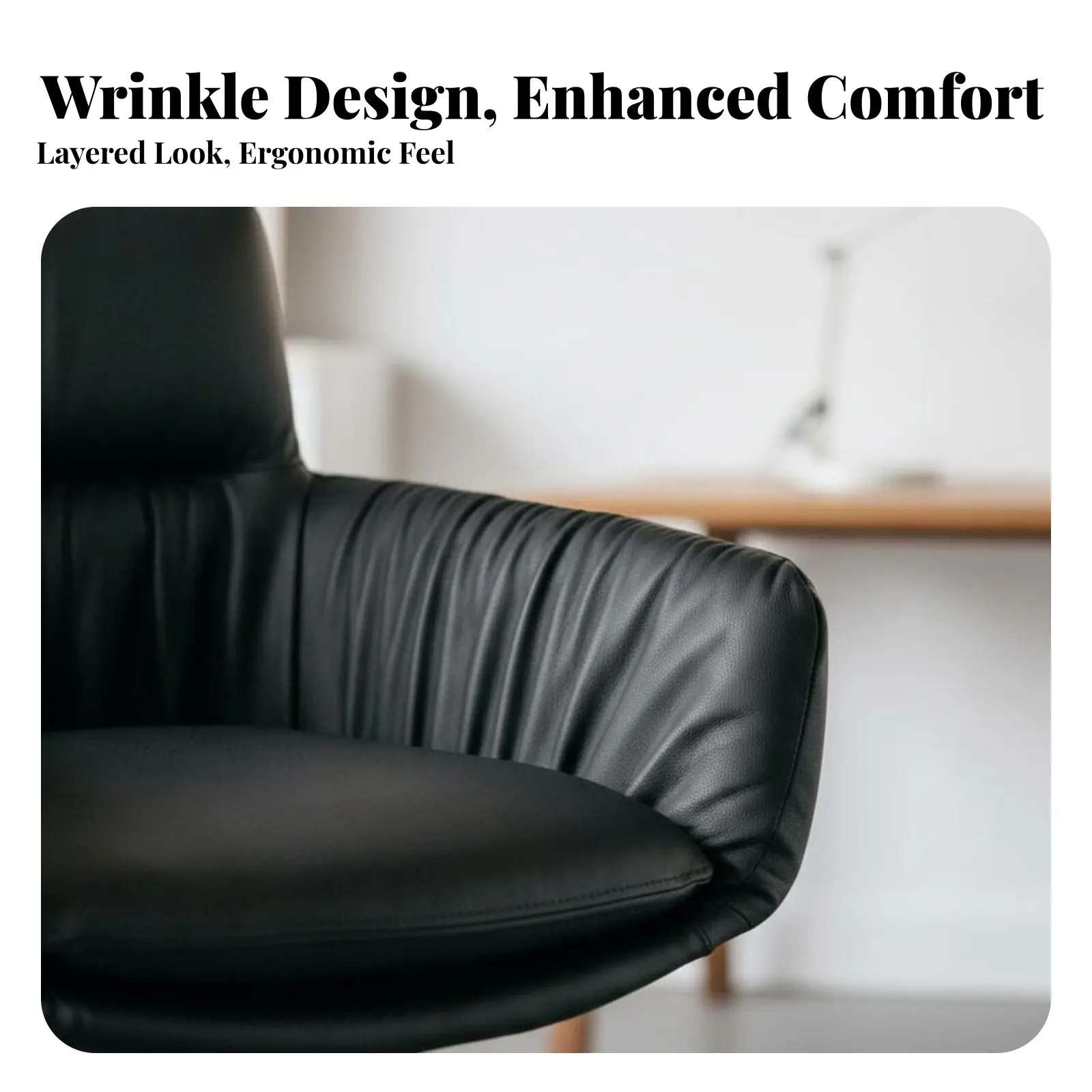 

Вращающееся кресло с обивкой из натуральной кожи и золотым основанием, эргономичная форма, простая сборка, для профессионалов