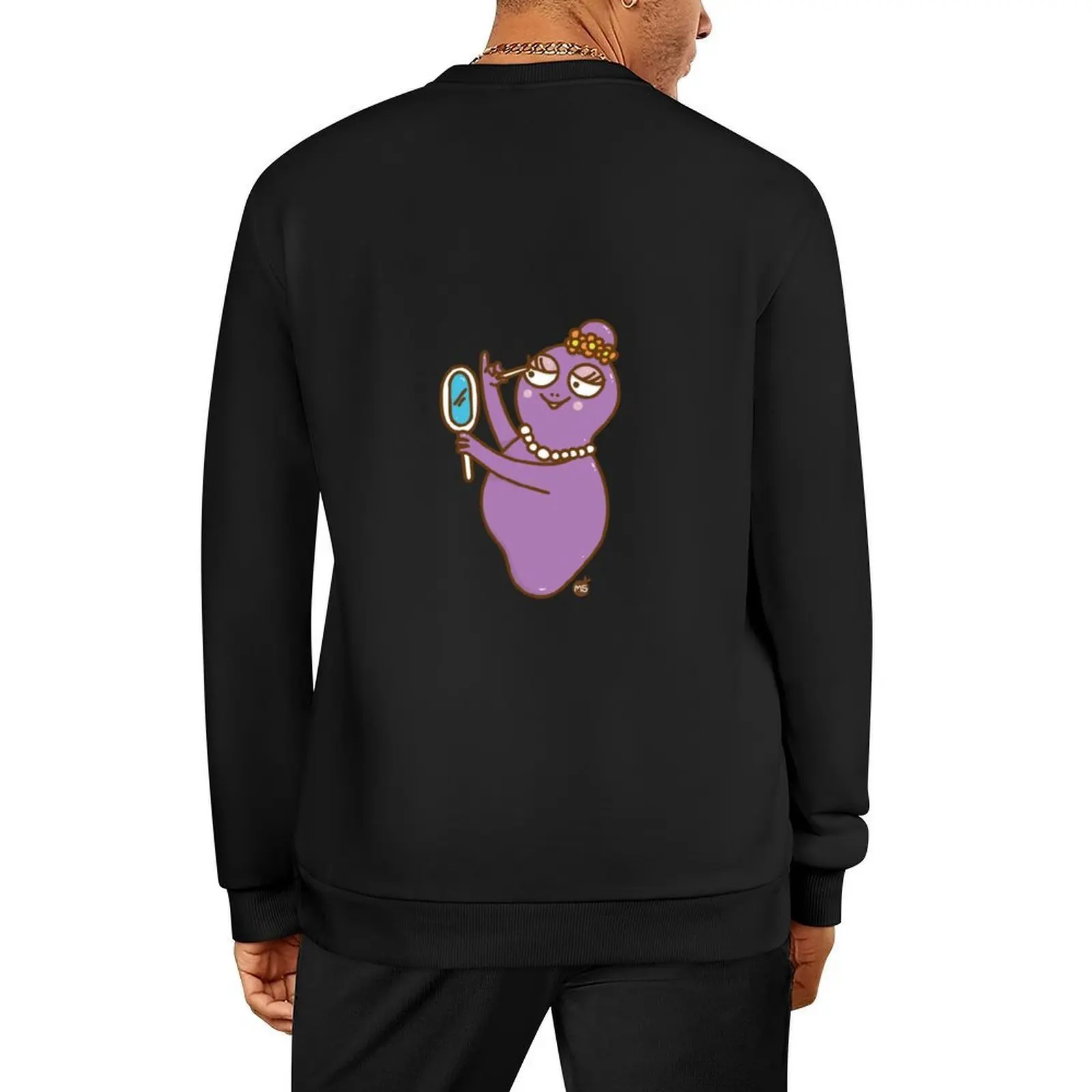

Barbapapa-BarbabellaMS Sticker Pullover men's clothing autumn men wear men clothing sweatshirts for men