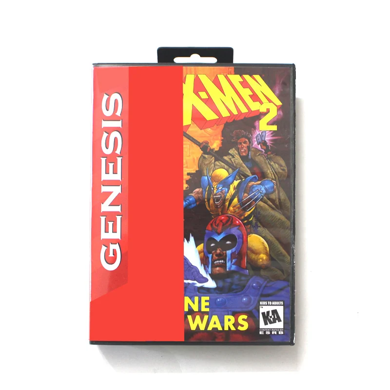 

Игровая карта MD X-Men 2 16-битная американская обложка для Sega Megadrive Genesis в розничной упаковке