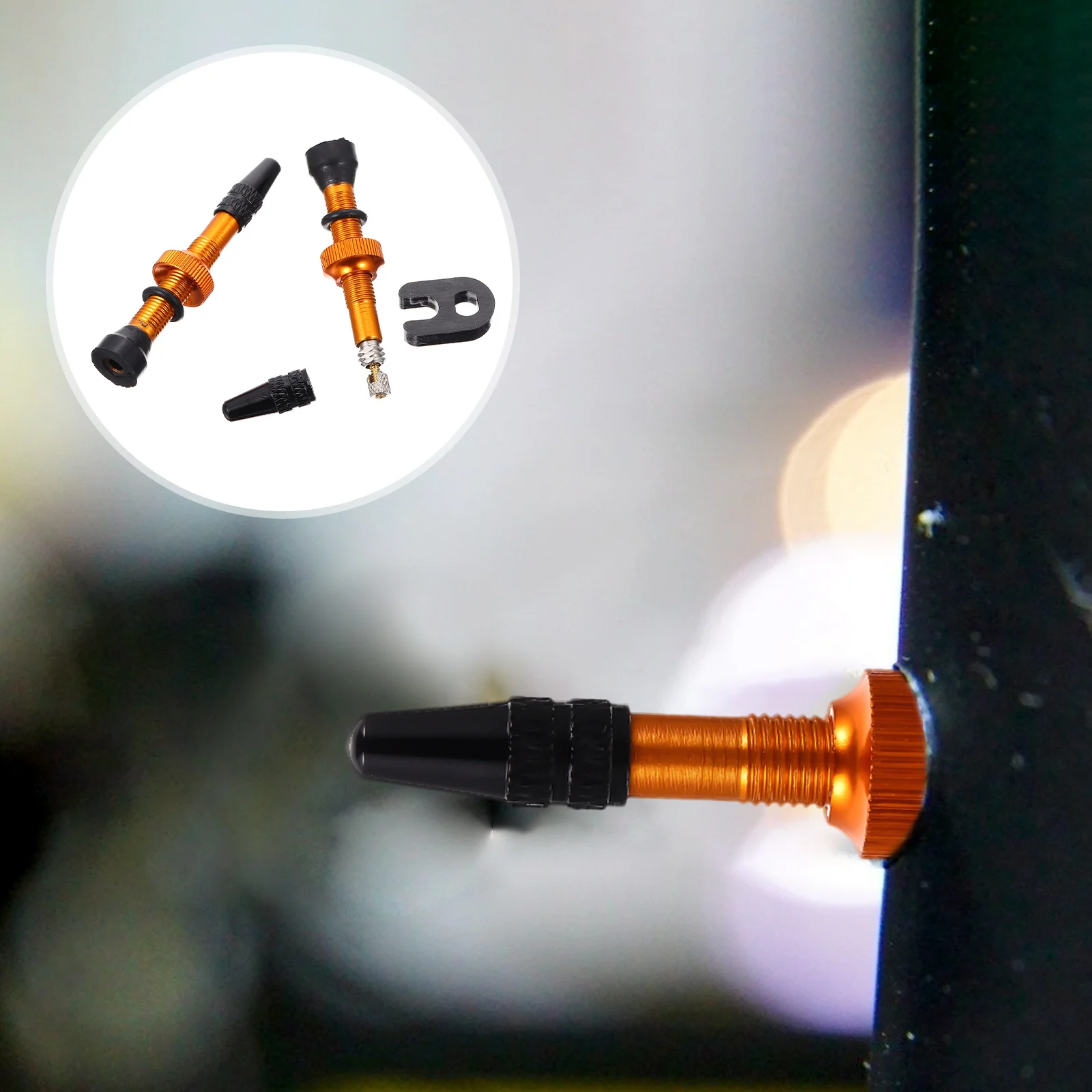 

Tubeless Valves Stem For Bicycles Metal Bike Tire Valves Nozzle Replacement Core, Leak Proof, Easy Install, Corrosion