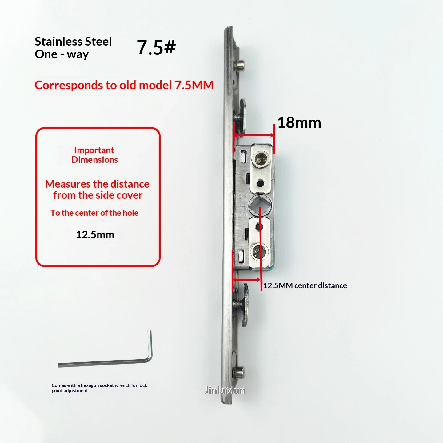 Stainless Steel Broken Bridge Aluminum Door Window Lock Box Casement Window Lock System Screen Window Lock Box