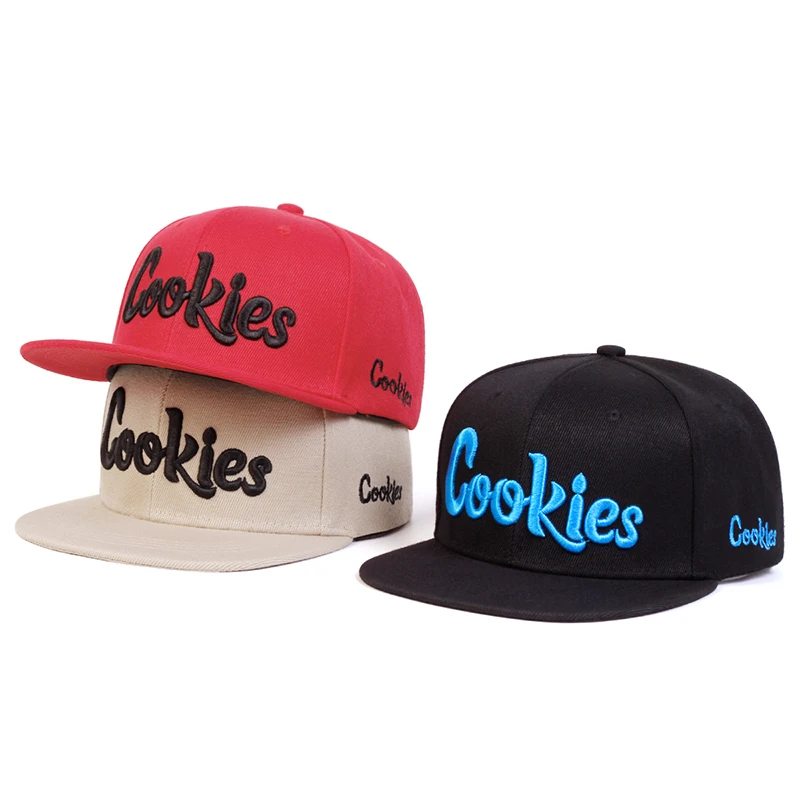 Sombreros de Hip-hop con bordado de galletas Unisex, gorras de béisbol casuales ajustables para exteriores, sombrero de protección solar, primavera y otoño