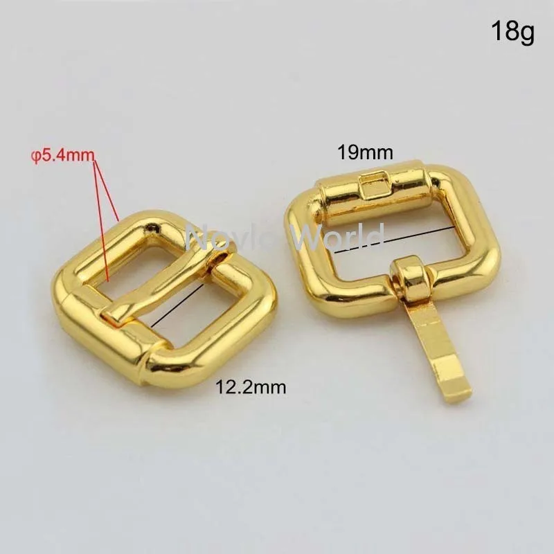 10-50pcs 4 colors Inner 19mm 25mm 32mm 38mm Turn buckle bag belt strap metal pin buckl DIY adjuster