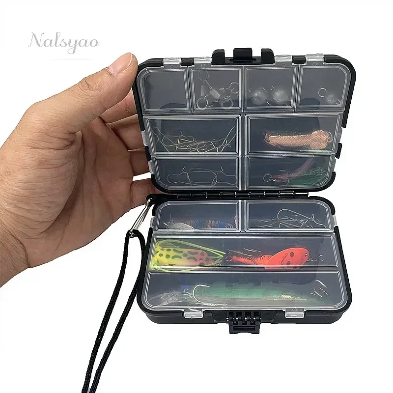 1pcs Double Sided Fishing Gear Box, Fishing Accessories Storage Box for Hooks, Baits, Carp Parts, Tackle Organizer