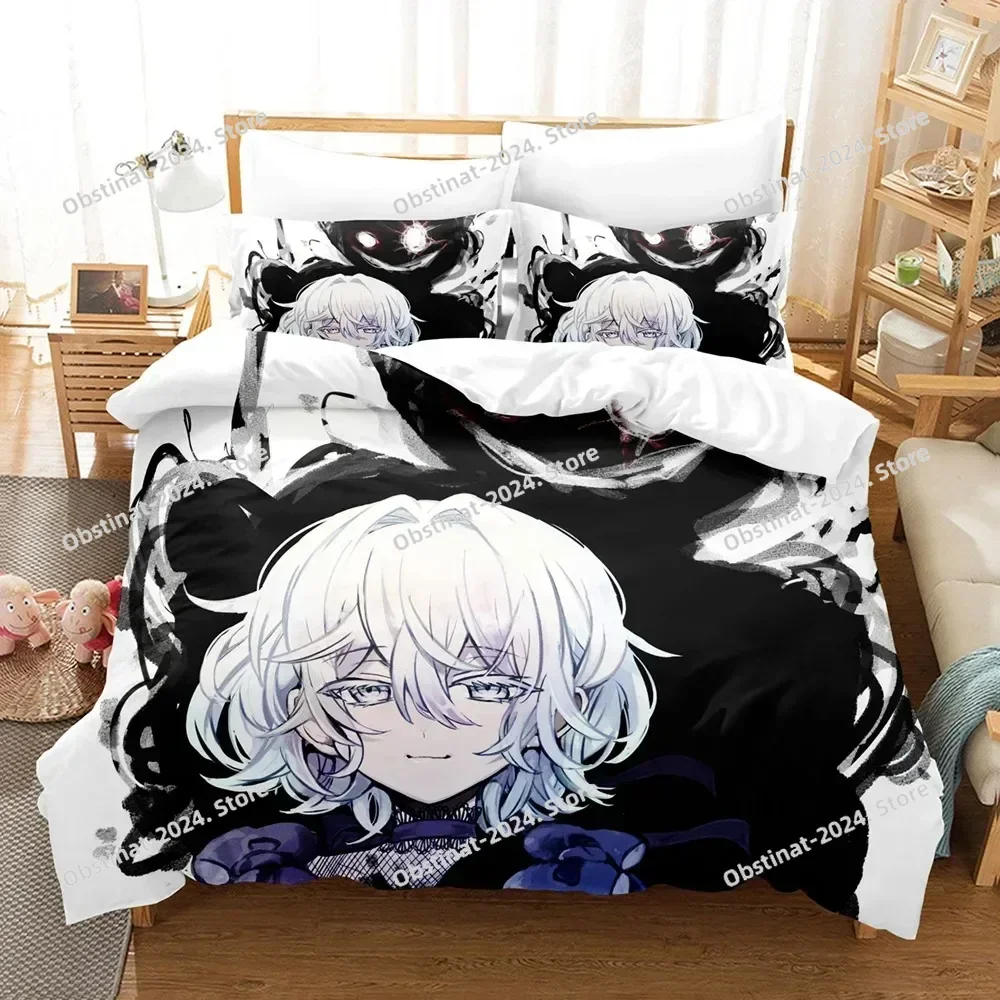 

New 3D Printed Anime The Case Study Of Vanitas Bedding Set Boys Girls Twin Queen Size Duvet Cover Pillowcase Bed Kids Adult