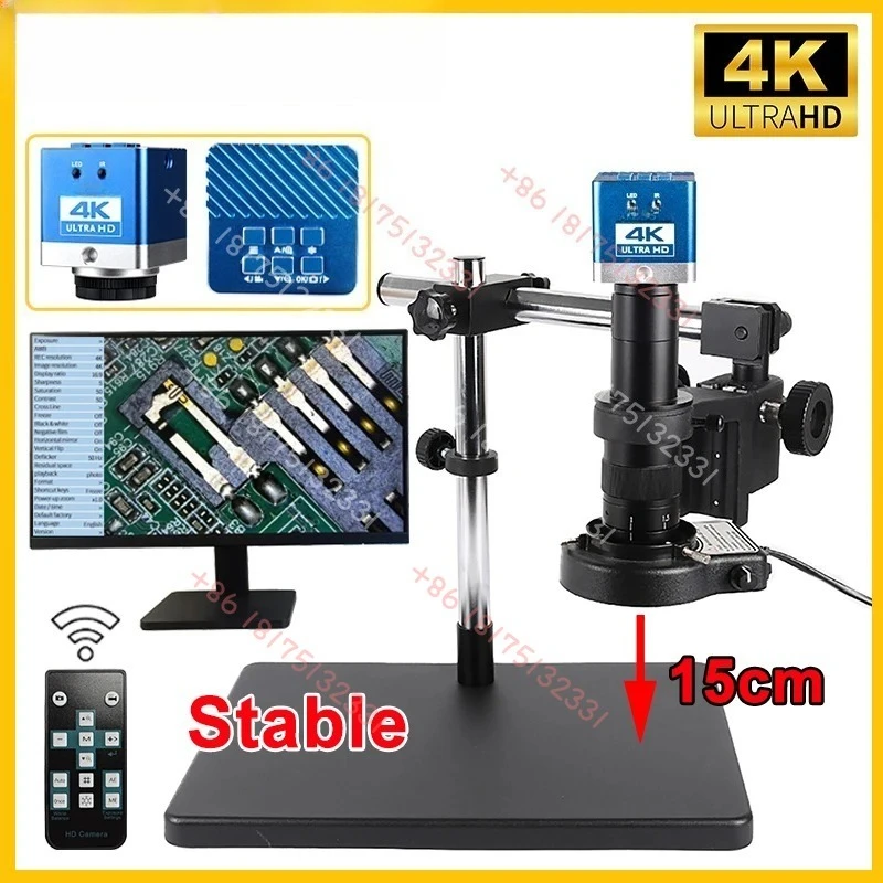 4K 60MP UHD 1080P 60FPS Electron Video Microscope IMX415 1/2.7
