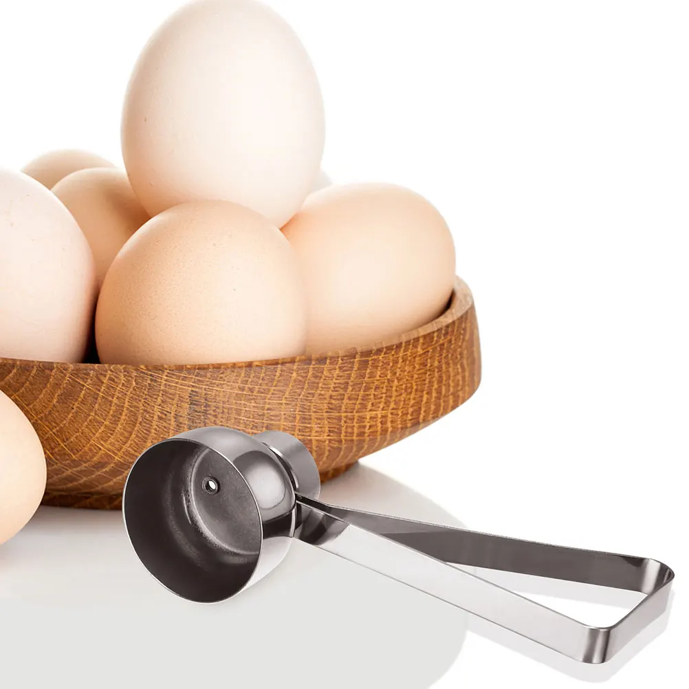 

2pcs Egg Opener Stainless Steel Eggshell Breaker Practical Peeler Opening Portable Adjustable Kitchen Gadget Tool
